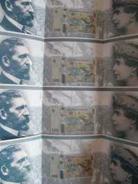 4 bancnote 100 lei Centenar serii consecutive