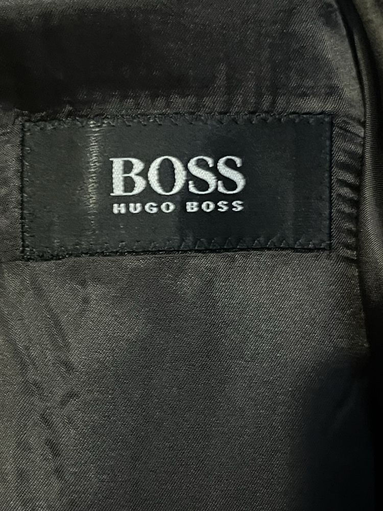 Sacou negru 100% lână Hugo Boss