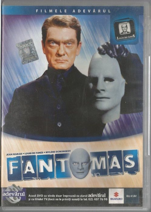 Fantomas DVD (cu Jean Marais si Louis de Funès)