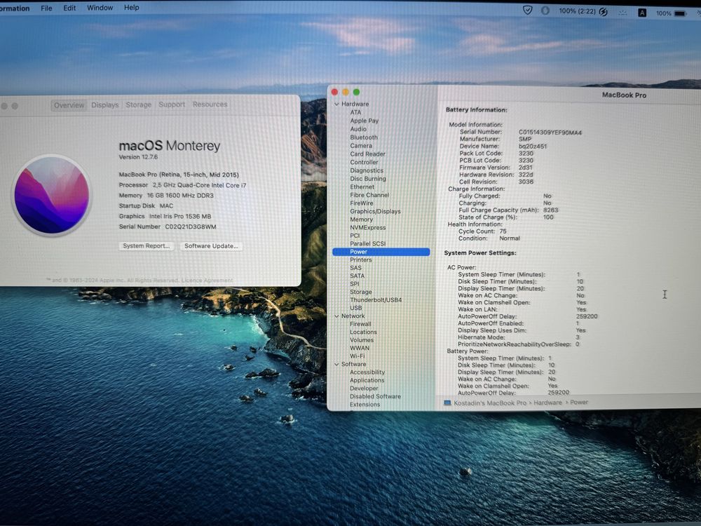 Macbook Pro 15” 2015 1TB