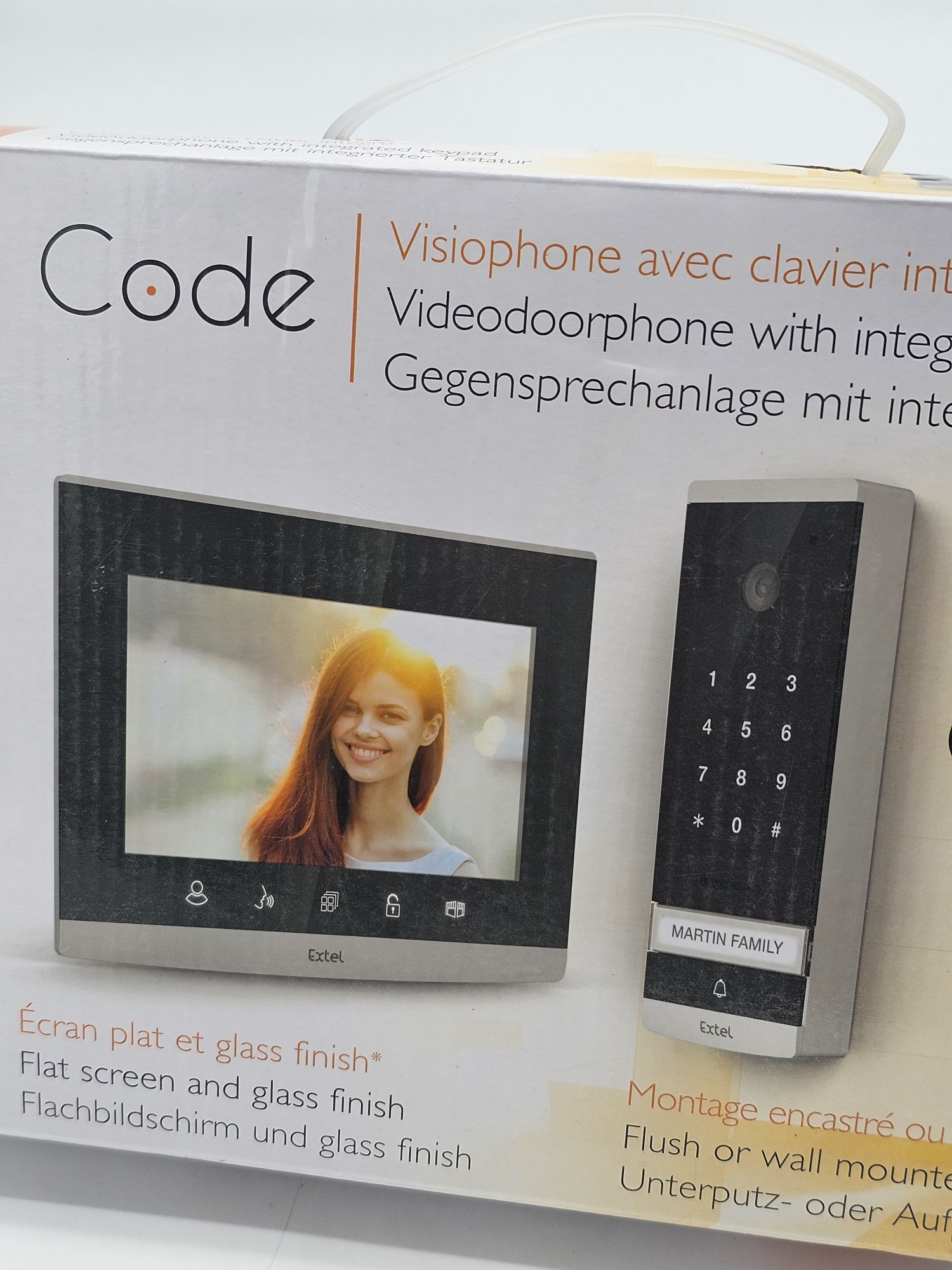 Set complet videointerfon cu fir Extel 720309, 1 interfon de uz casnic