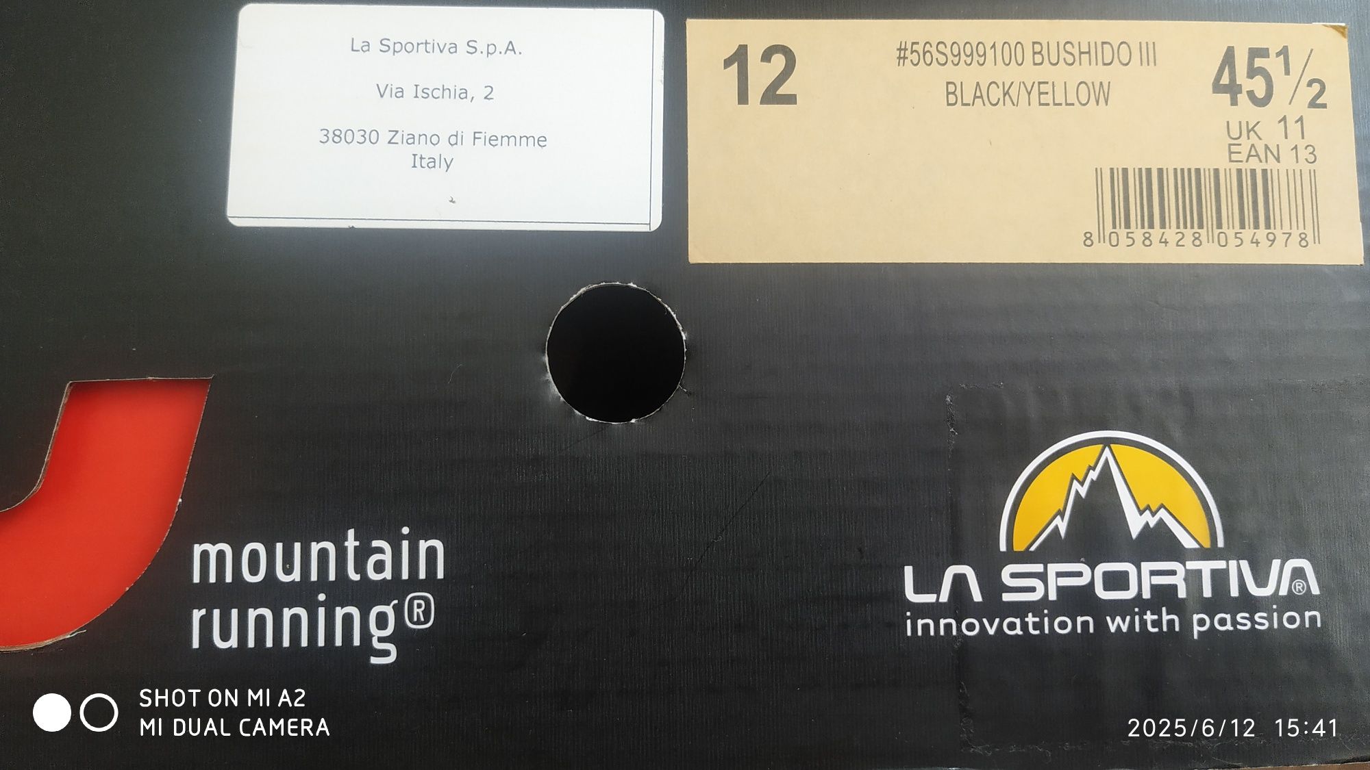 La Sportiva Bushido 3 Black/ Yellow 45,5