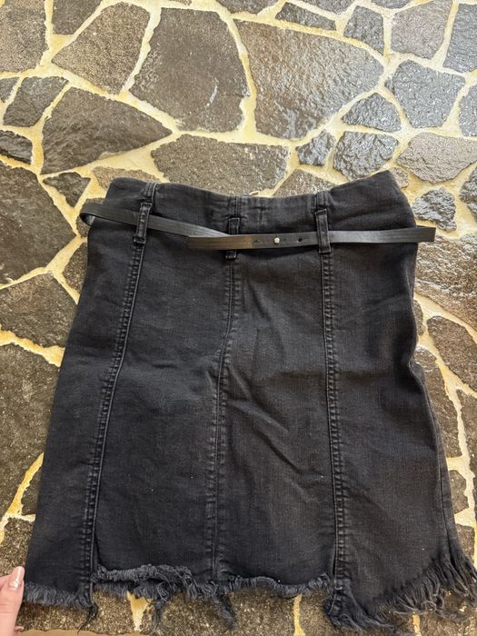 Fustă din denim neagra