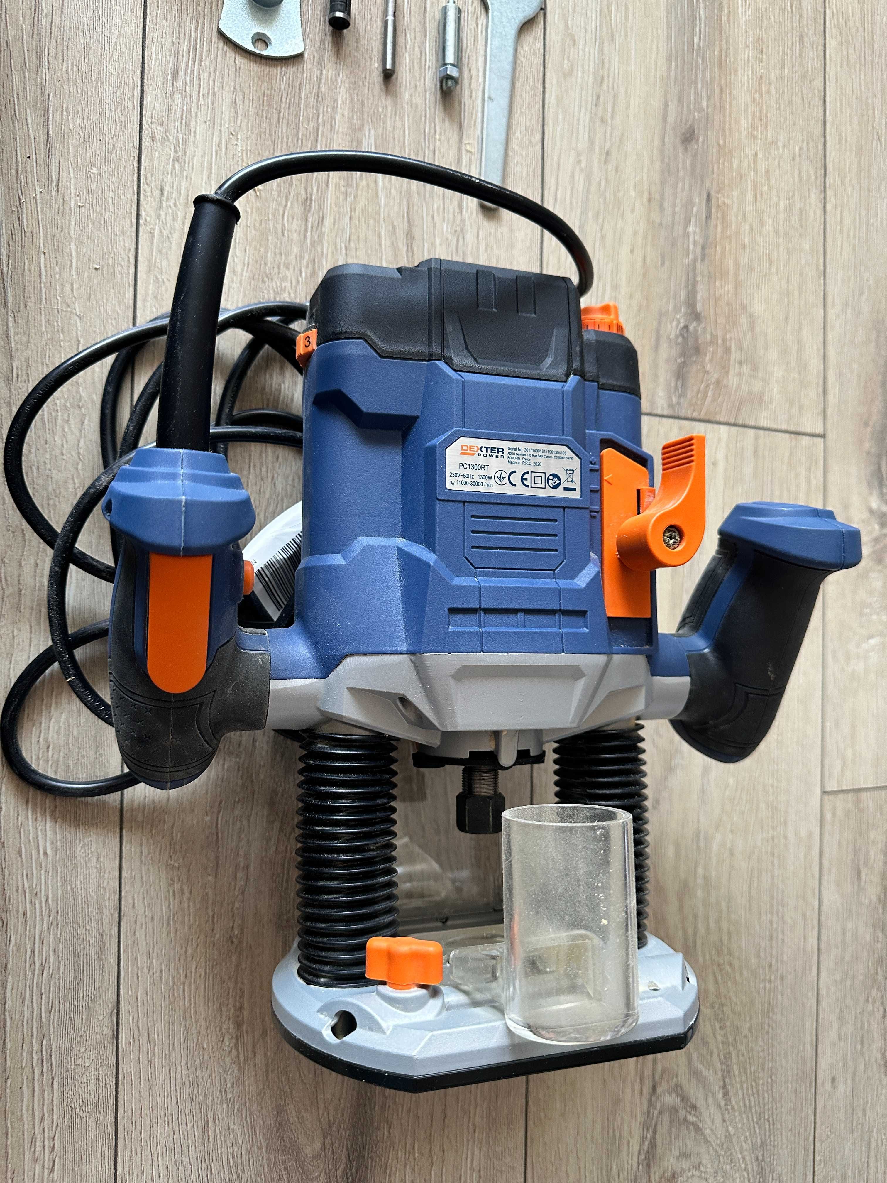 Freza electrica Dexter PC1300RT, 1300 W, 30000 rpm