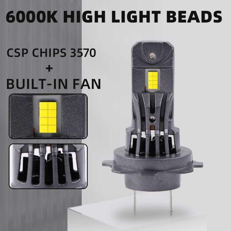 Led Лед Крушки Krushki H7 Х7 MIni с вграден CANBUS 6000K