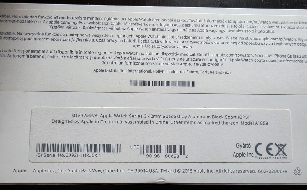 Apple Watch Seria 3 - 42mm