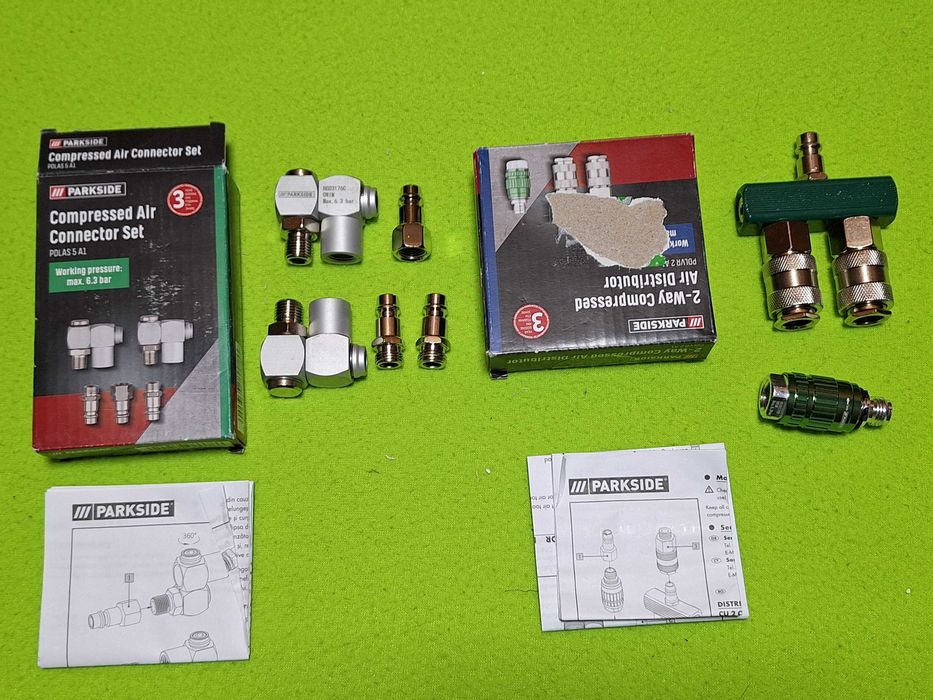 Set accesorii aer comprimat, Distribuitor si regulator de presiune