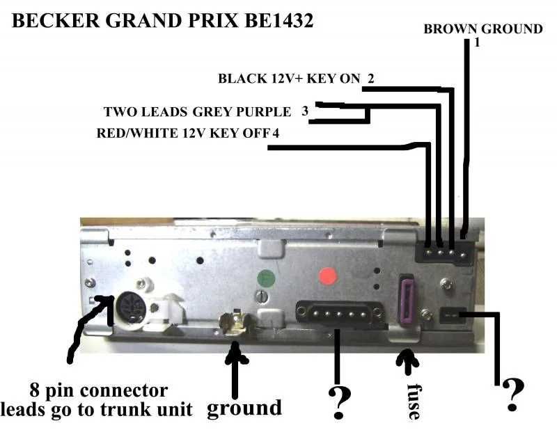 Radio Becker Grand Prix BE 1342 - DECK ptr Mercedes , Porsche