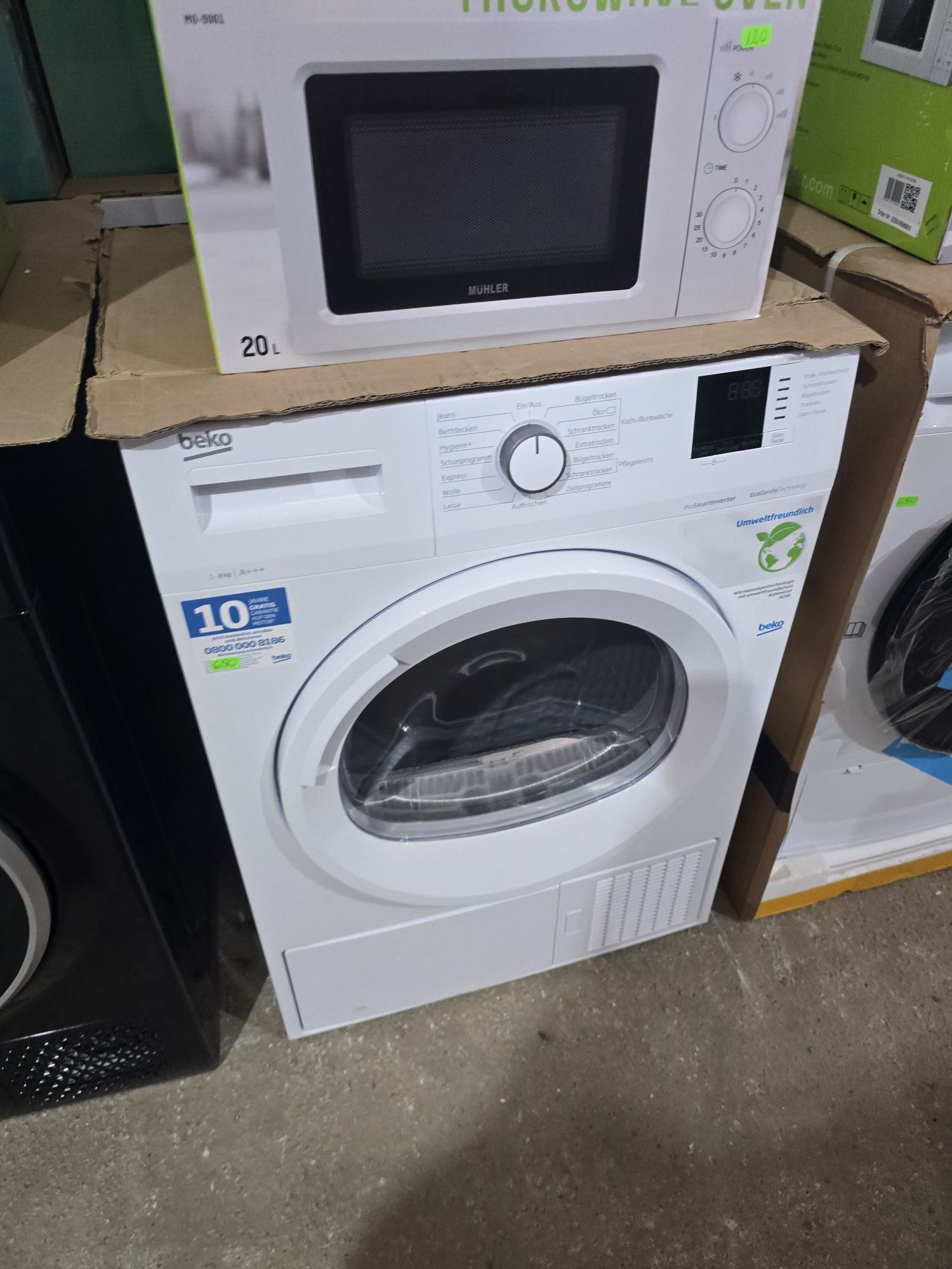 A+++Нова инверторна сушилня с термопомпа Беко/Beko 8 кг
