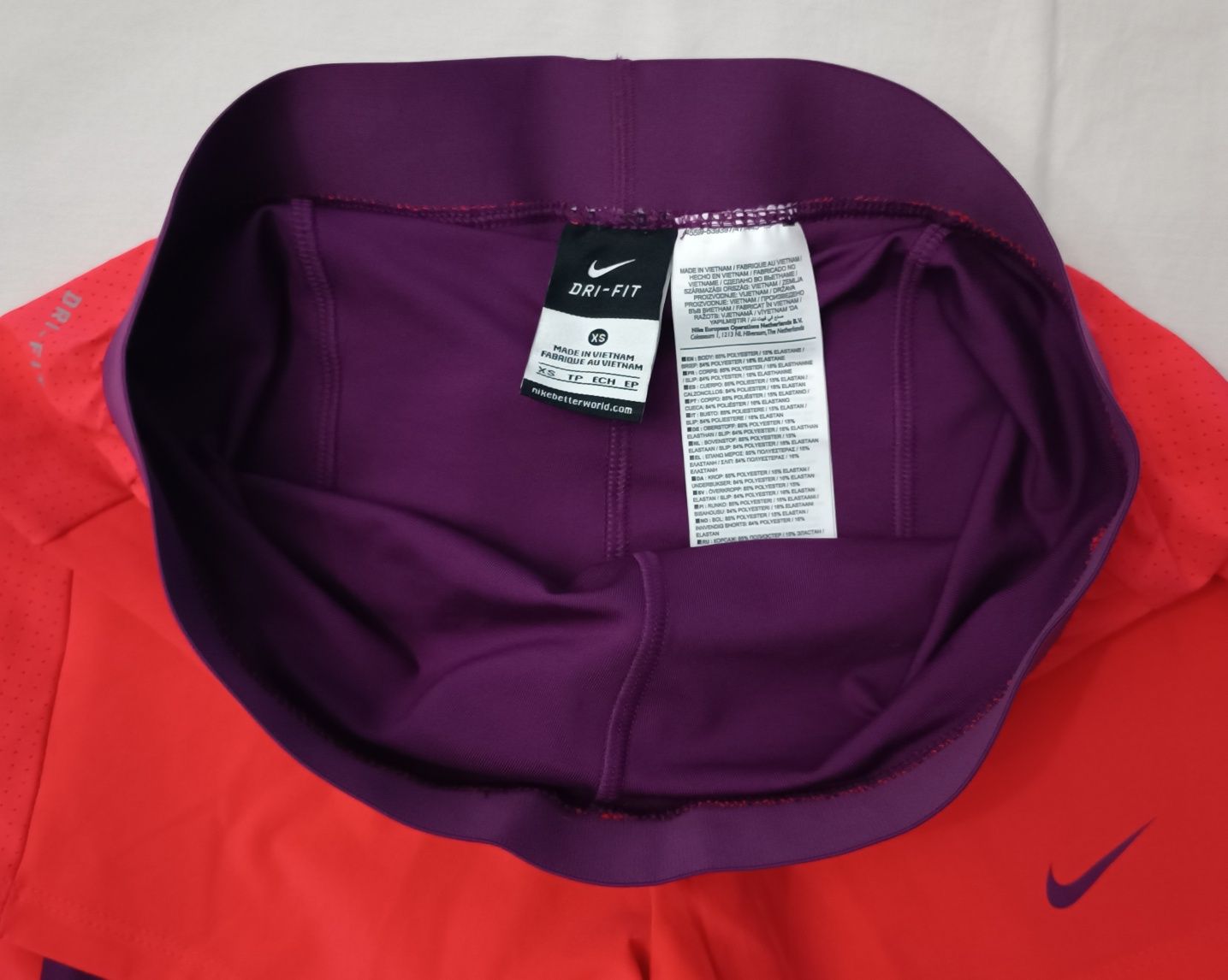 Nike DRI-FIT 2in1 Shorts гащета с клин 2в1 XS Найк спорт фитнес шорти