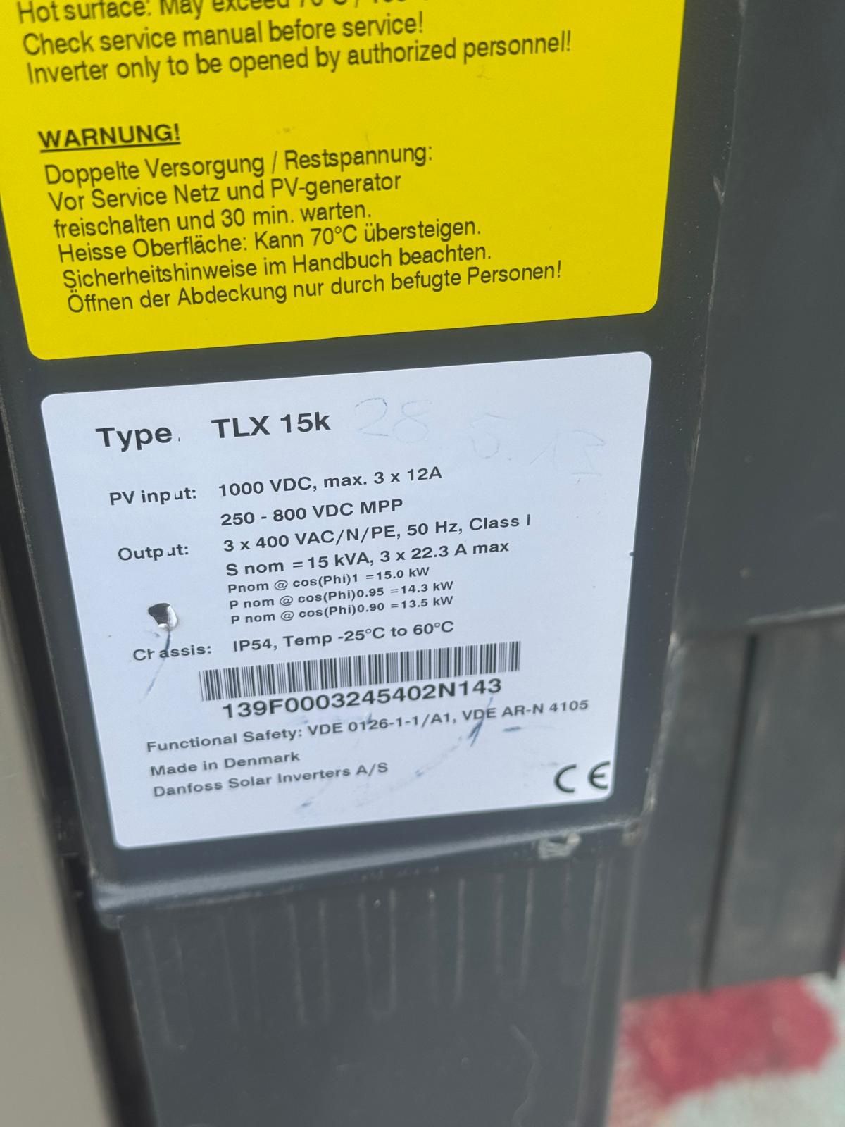 Invertor Danfoss off grid de 15 kw