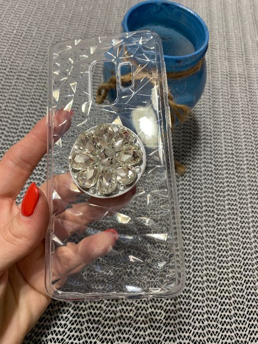 Husa din silicon cu pietricele pt Samsung Galaxy S9 , S9+ , S9 plus