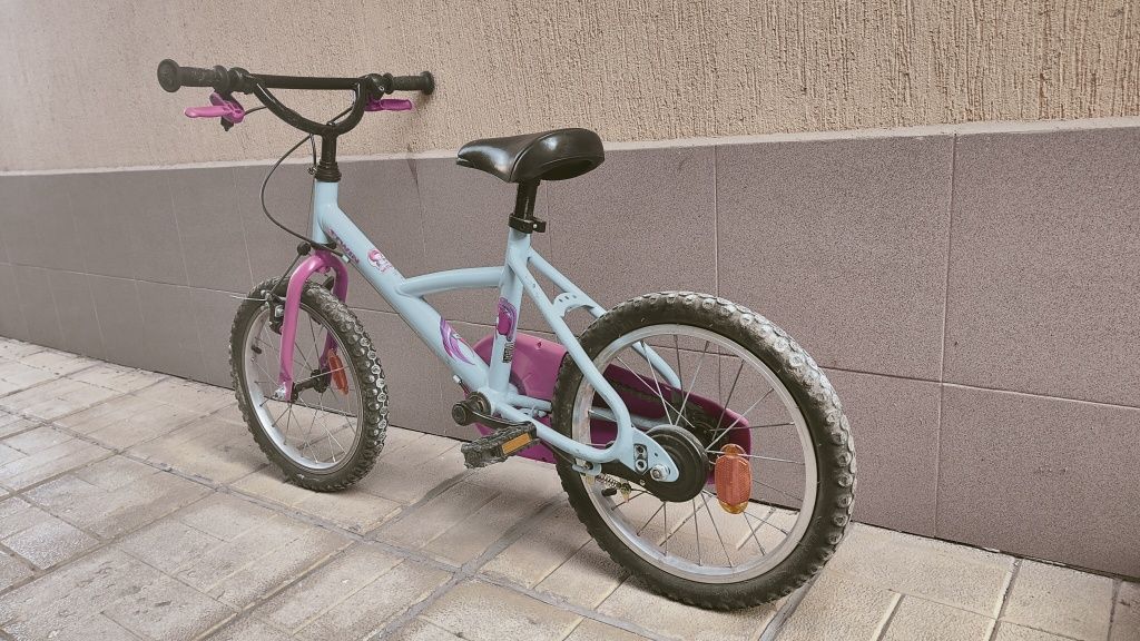 Детско колело (велосипед) BTWIN в розово и синьо
