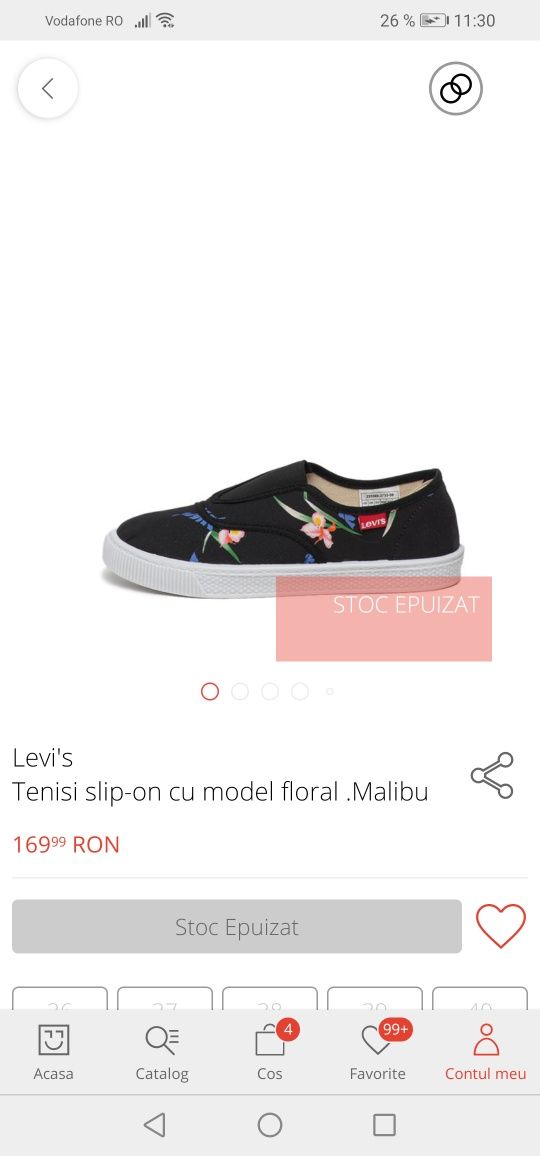 Teniși slip-on Levi's dama, femei, fete mar. 36-37