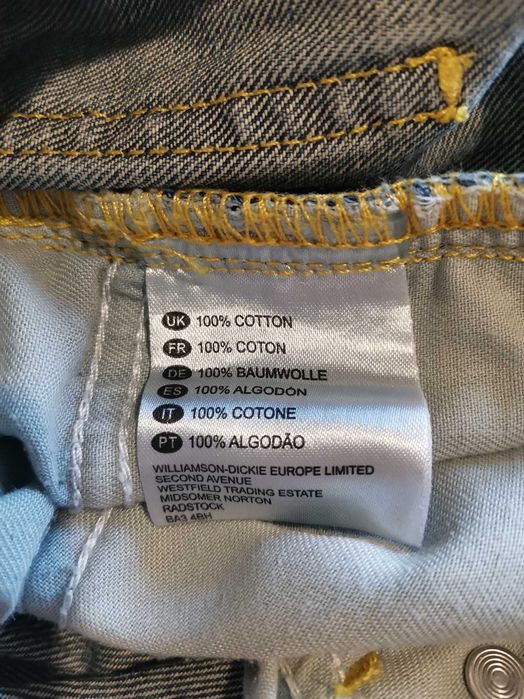 DICKIES Short Jean Louisiana Bleu Denim.