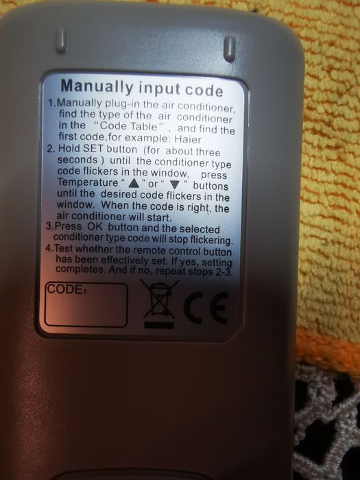 Telecomanda Aer Condiționat