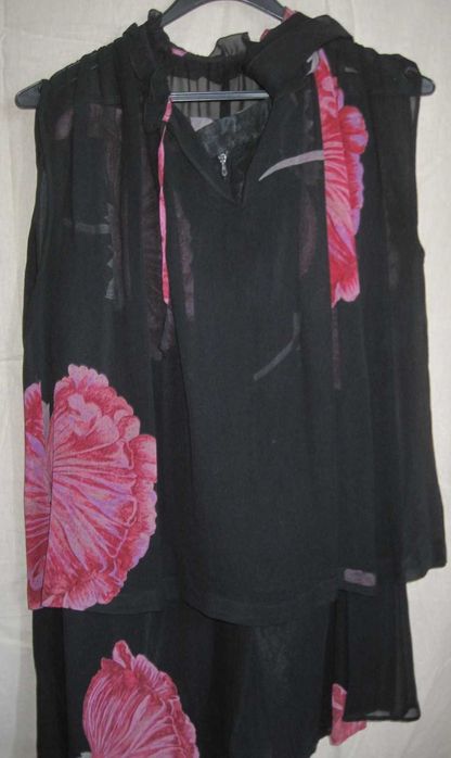 Комплект Пола с топ, 100% естествена коприна, размер S