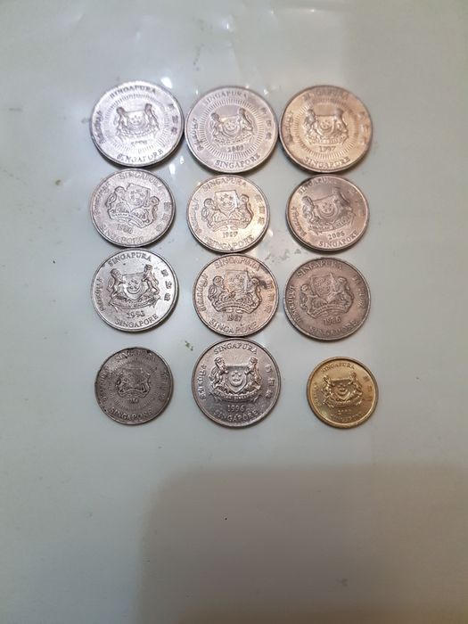Монеты сингапура,разных лет  иноминала