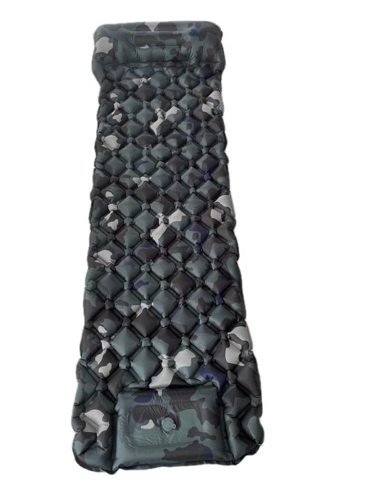 Надувной туристический коврик с подушкой  (каремат )