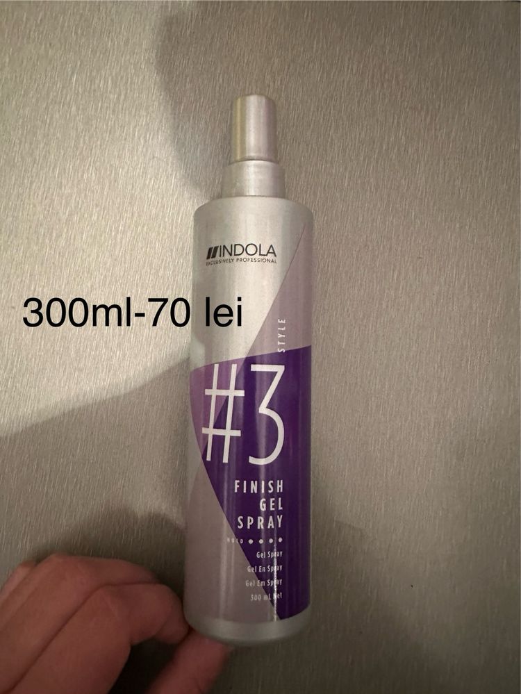 Spray pentru ingrijirea parului Indola finish gel spray