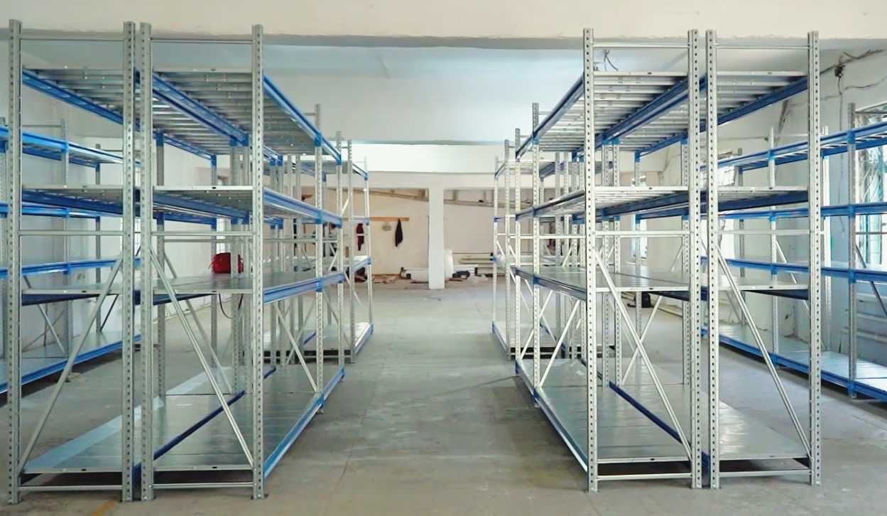 Сборные металлические стеллажи для организации склада DiA34