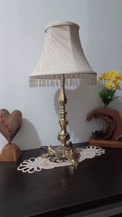 Veioză din alamă brută