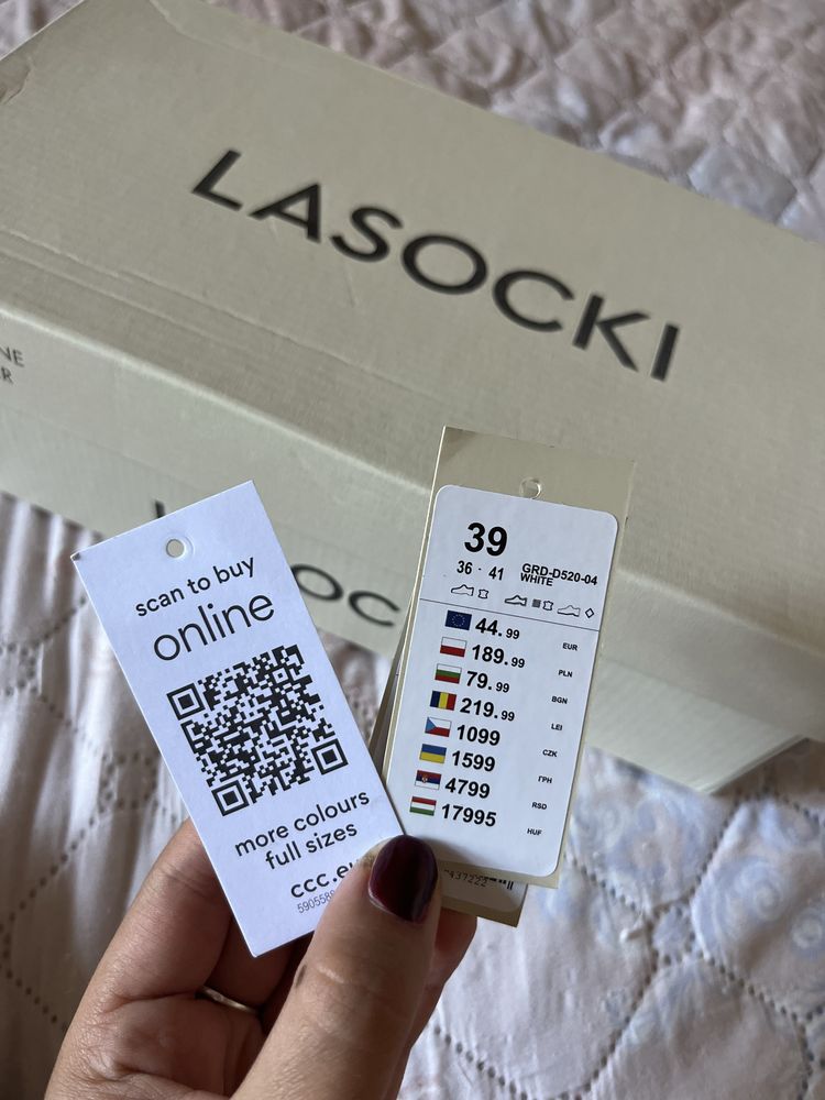 Мокасини естествена кожа Lasocki