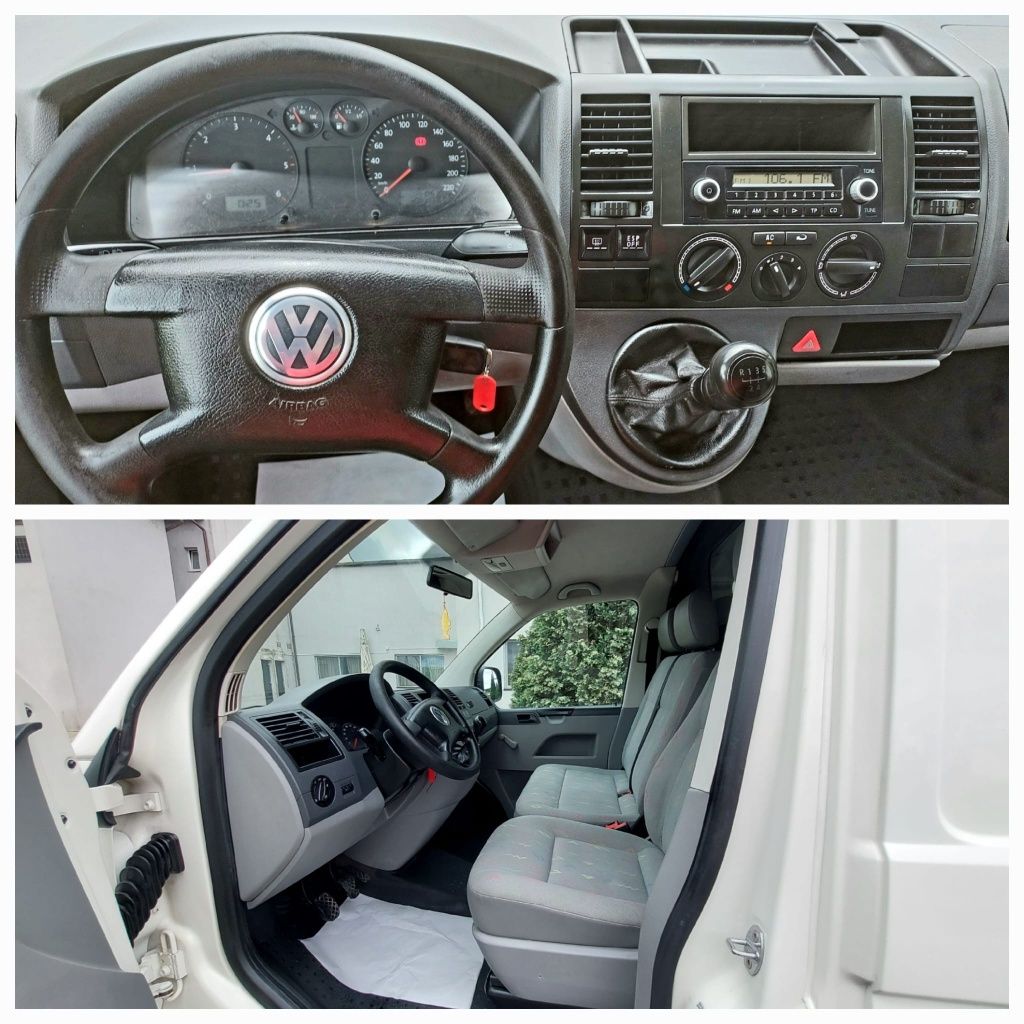 Vw T5 1.9 tdi, climă, 3 locuri, transporter