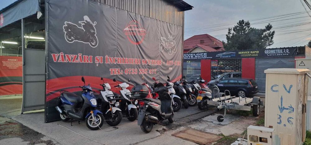 Inchiriez scutere FARA PERMIS,  50,125 cc, Vanzari si Service