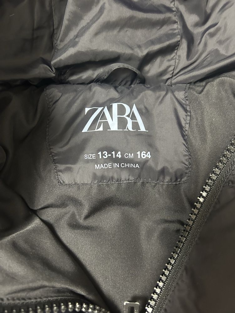 Geaca lunga Zara 13-14 ani 50%pene și 50%puf