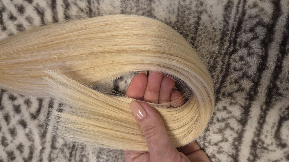 Естествена коса -на треса и на плитка