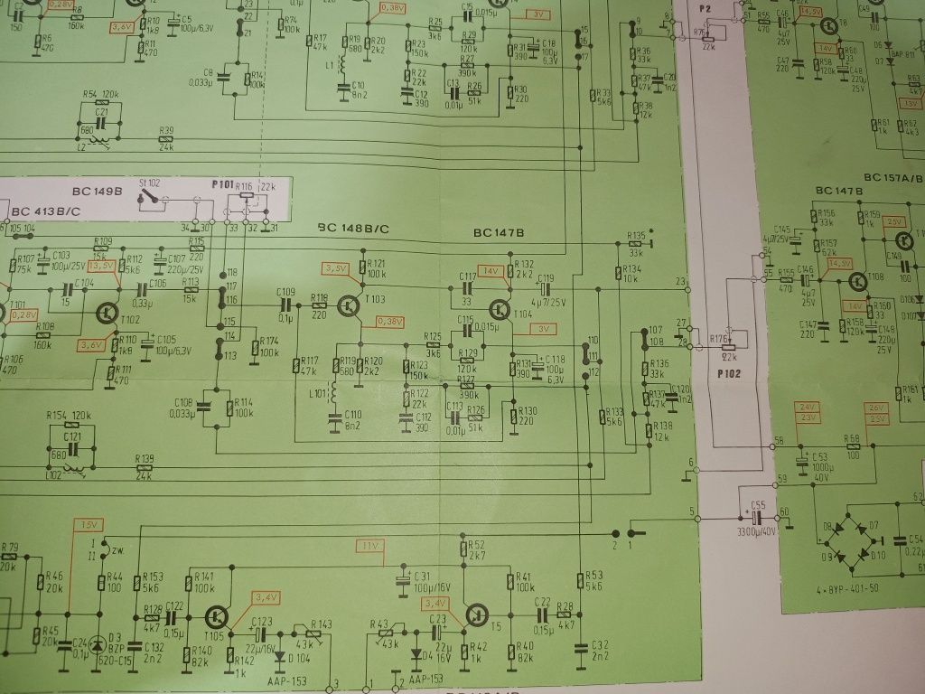 Schema originala magnetofon unitra