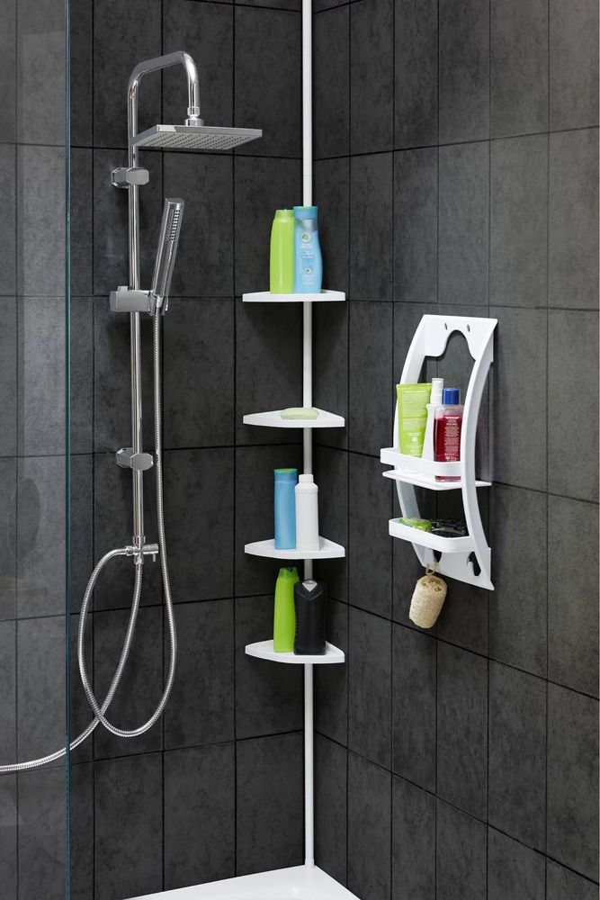 Etajera baie, coltar telescopic