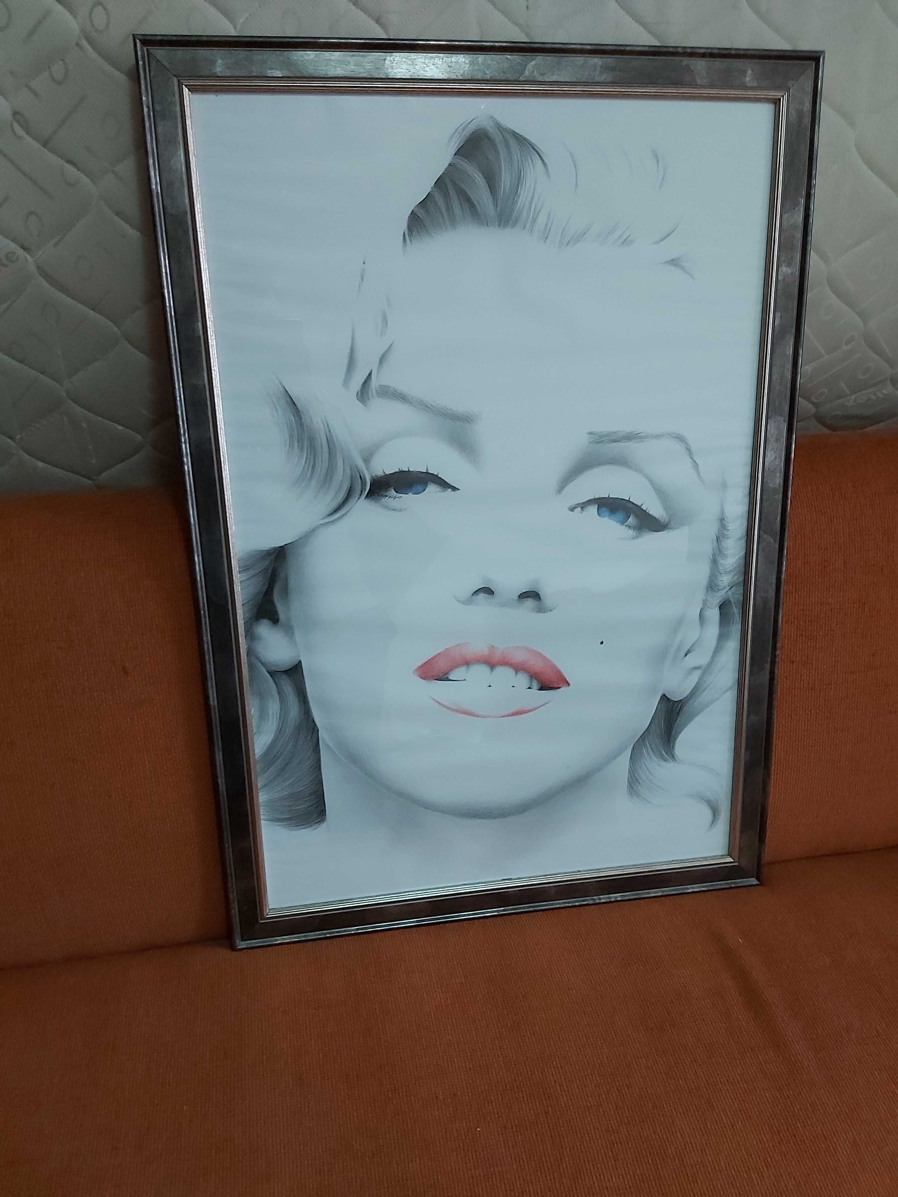 Vand Tablou cu Marilyn Monroe, decor pentru perete cu rama din lemn