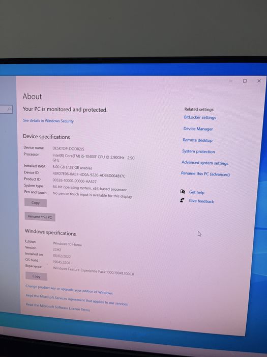 Unitate pc utilizata