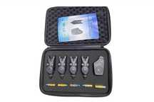 Set 4 avertizori plus statie model 2022 cu penar  si baterii incluse