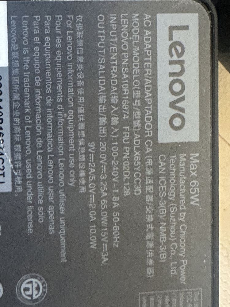 Lenovo 65W incarcator usb type C