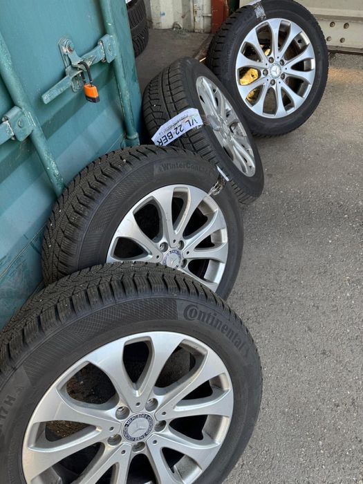 Jante  17” originale Mercedes + Anvelope iarnă Continental (ca noi)
