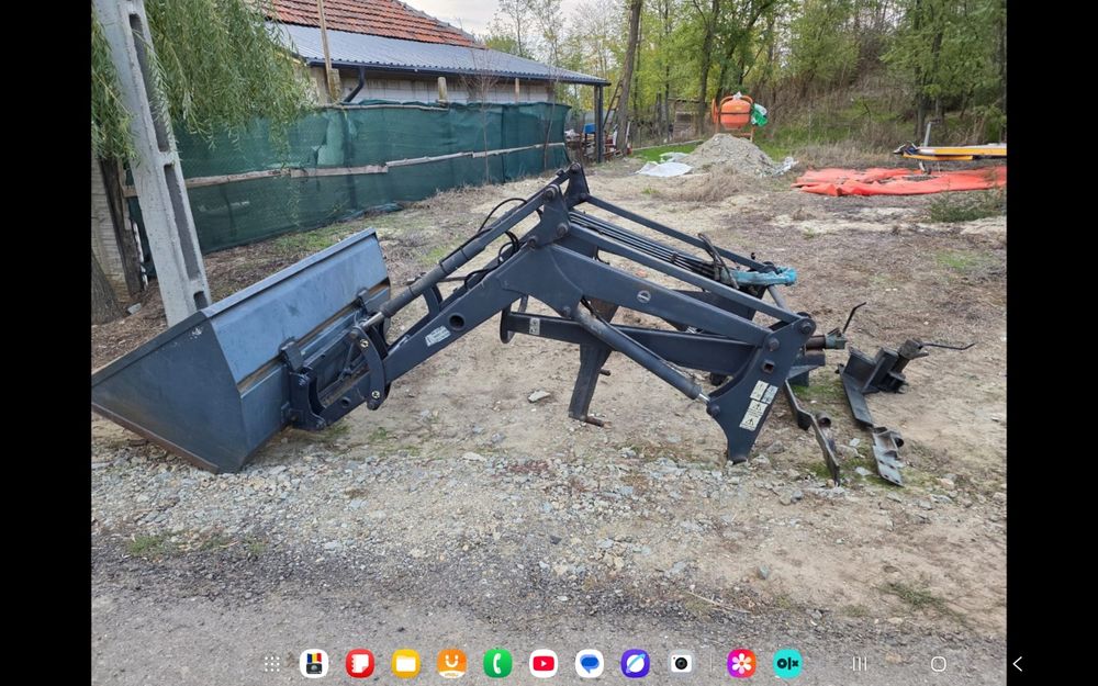Încărcător frontal tractor fiat cupa și lame stivuitor