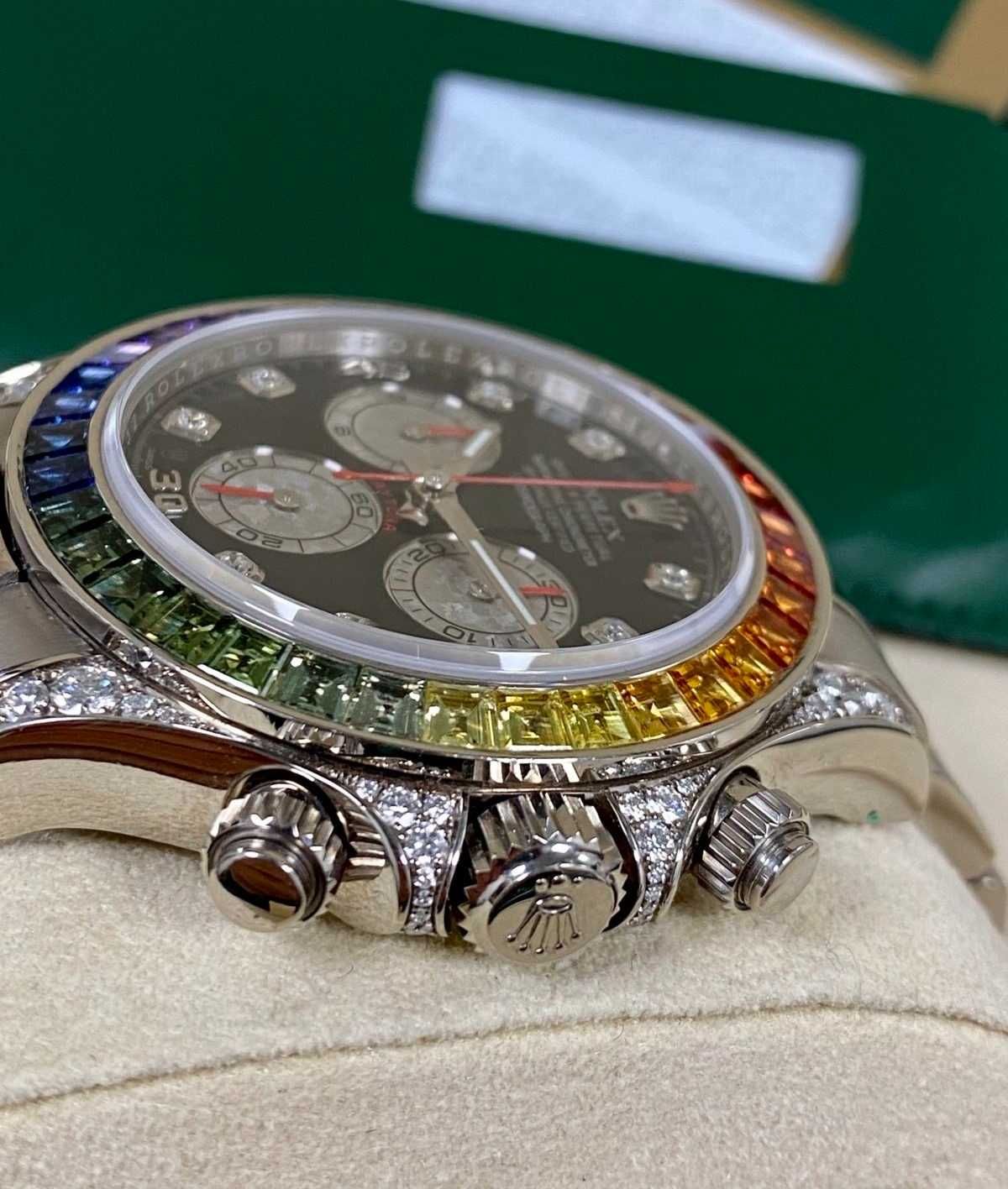 Rolex Daytona White Gold Rainbow Daytona