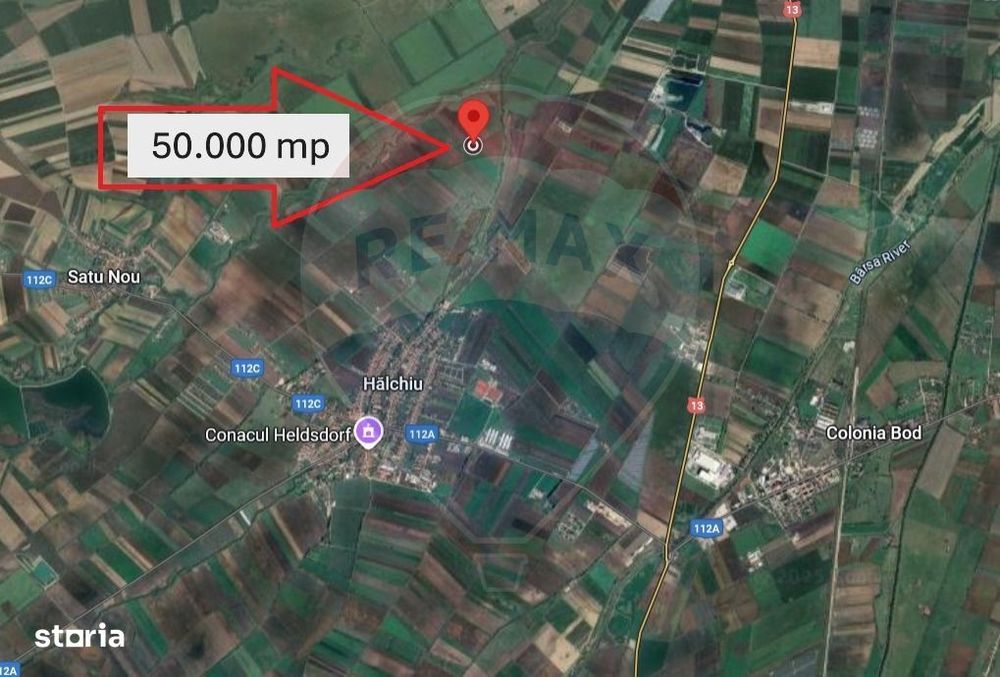 Teren de vanzare / extravilan 50.000mp/Halchiu