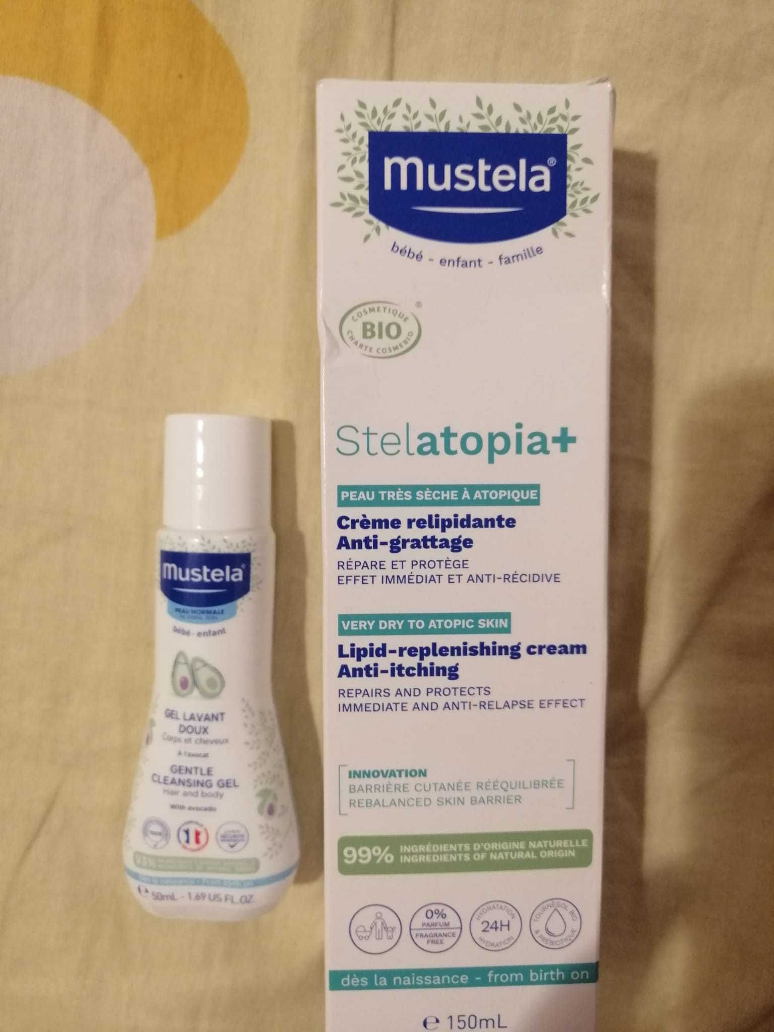 mustela stelatopia crema bebelusi/piele uscata 150 ml crema, 40 ron