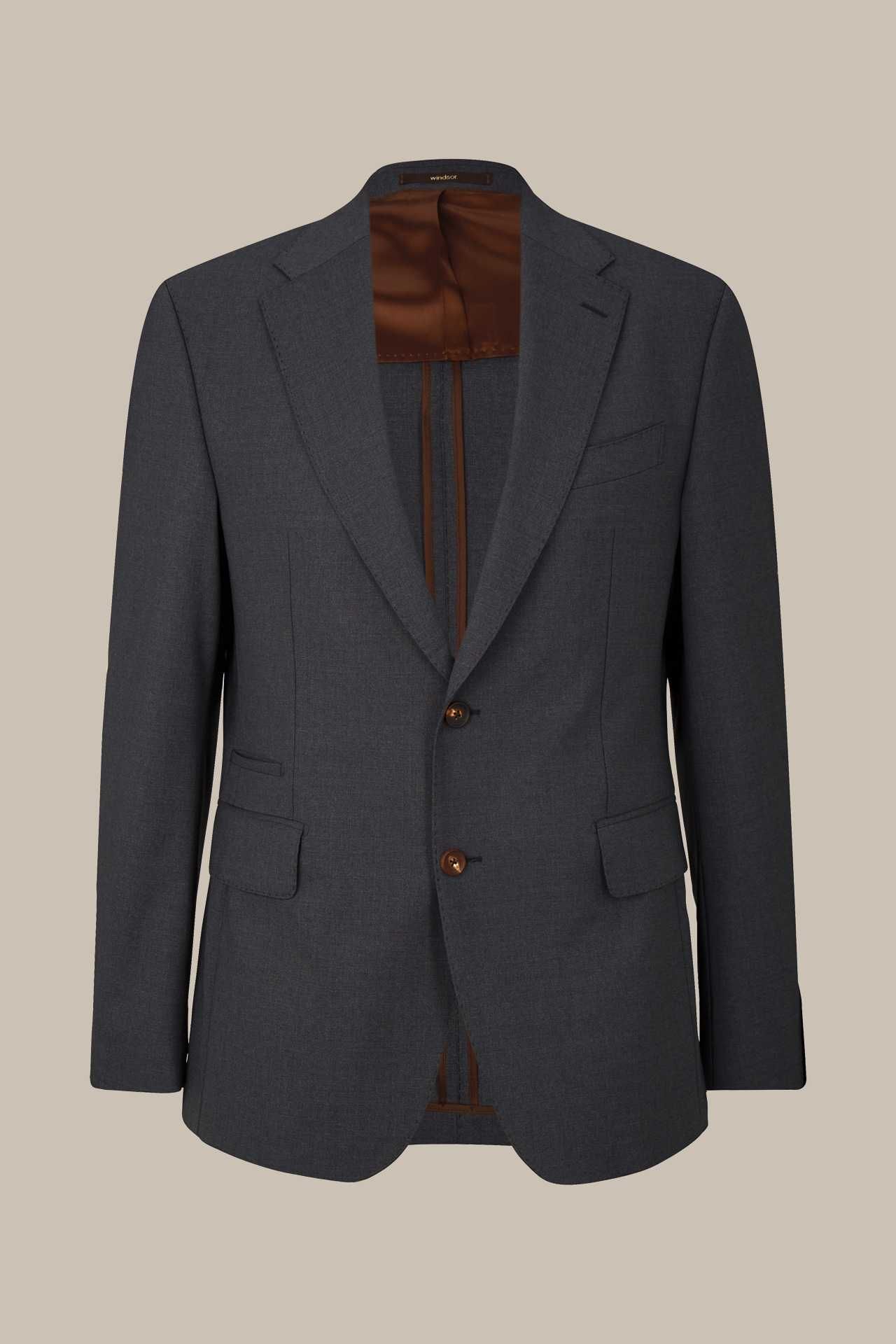 Sacou blazer de lux 48 M slim Windsor lana super 130's gri
