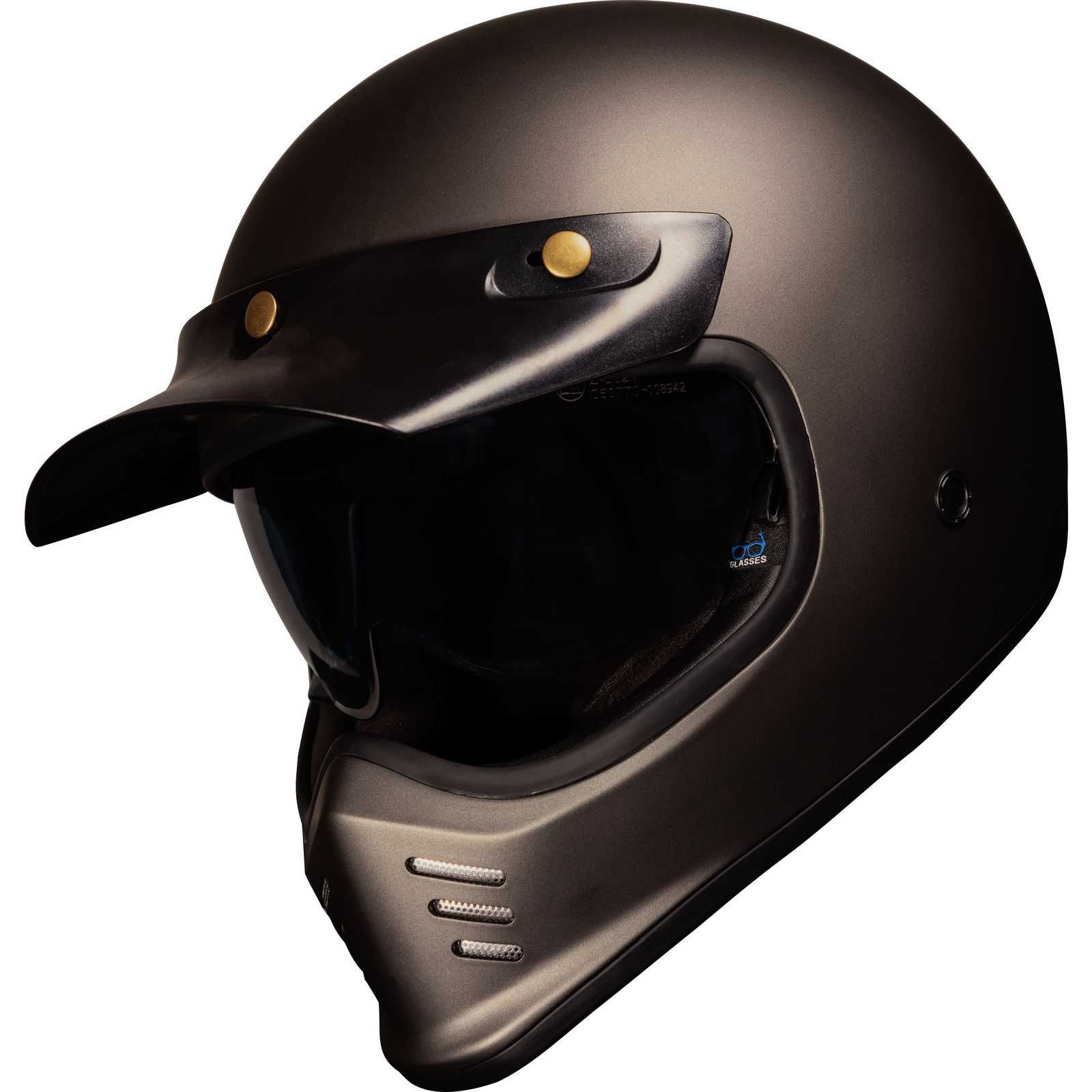 Casca Moto Black Royale II Retro Bronz ATV Scuter