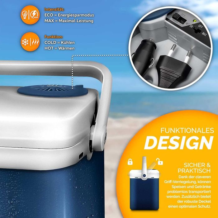 Хладилна кутия Tillvex 32 литра, 230 V и 12 V - охлаждане и отопление