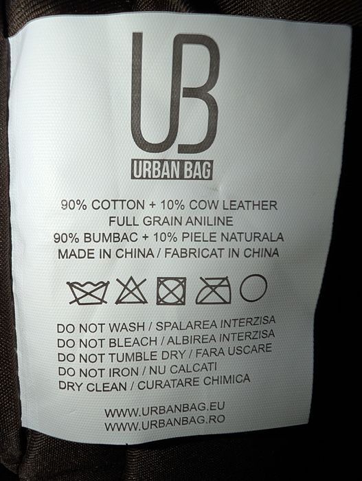 Rucsac canvas si piele Urban Bag