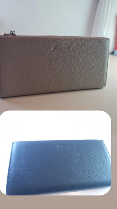 Два дамски портфейла от естествена кожа