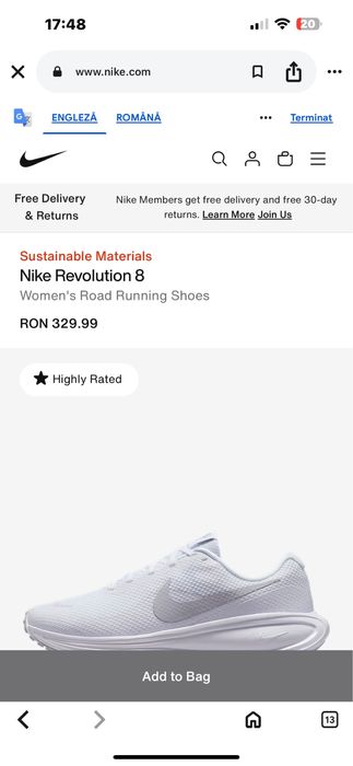 Nike Reaction 8 Eur41 unisex