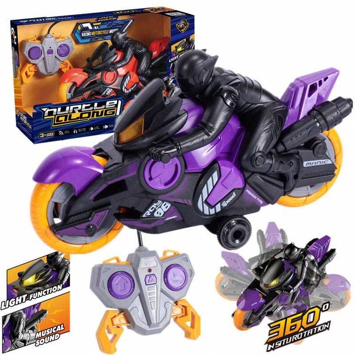 Каскадьорски мотор с дистанционно управление AiJH, завъртане, Лилав