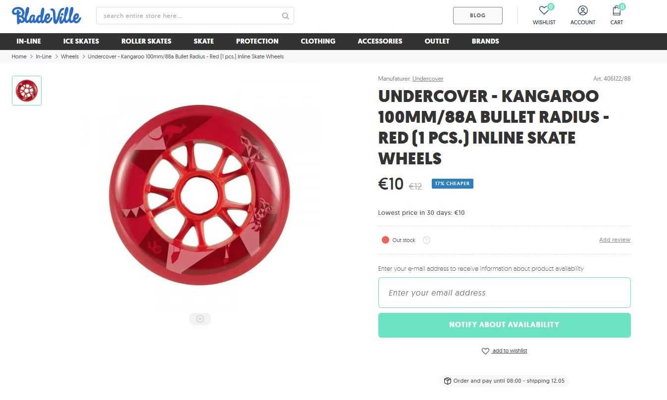 Ролери Powerslide KAZE - поръчково сгблобени, 42.5EU